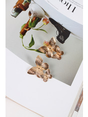 Сережки Бай Золотистий яя_Длина 4(см)/ Ширина 3(см)