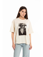 Футболка oversize FUT-251039 one size Кремовий Молочний Кремовий one size