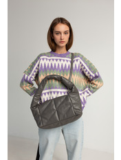 Сумка жіноча SYM-21-114 Сірий Темно-сірий