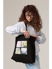 Шопер SHO-2732-2 Рожевий Чорний+рожевий