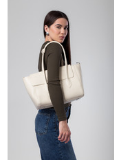 Сумка жіноча з еко-шкіри SYM-25-60 Бежевий
