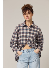 Сорочка в клітинку RA-1690 M/L Синій Синій + біла клітинка Синій + біла клітинка M/L