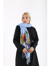 Шарф Девон Блакитний. Блакитний яя_170*73