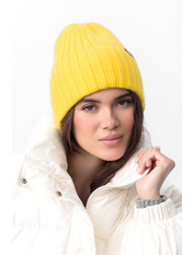 Шерстяна шапка SHP-25001 Лимонний Жовтий