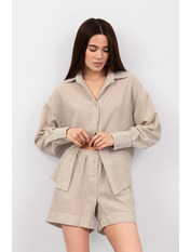 Лляний костюм літній KT-7536 M/L Бежевий Бежевий M/L