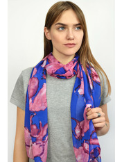 Шарф SSH-1804 Синій+чорний Синій яя_150*50