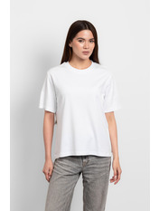 Футболка бавовняна прямого крою FUT-241128 M Молочний Молочний M