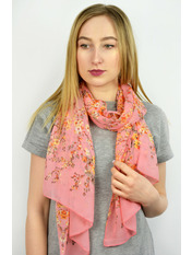 Шарф Шарлота Персиковий Помаранчевий яя_160*50