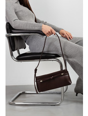 Сумка жіноча з натуральної шкіри SYM-7410 Шоколадний Коричневий