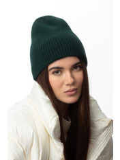 Ангорова шапка SHP-50996 Зелений Хвойний
