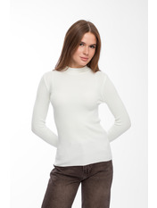 Водолазка з коміром  приталена GO-1300 one size Молочний Молочний one size