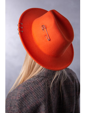 Капелюх фетровий KPF-Б1 Помаранчевий Коричневий