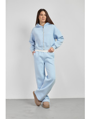 Трикотажний костюм на флісі KT-F-10281 XS Блакитний Блакитний XS