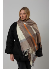 Шарф SH-150122 Бежевий Капучиновий+бежевий