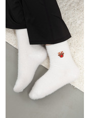 Новорічні шкарпетки NY-2602 Молочний 2 Молочний