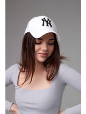 Бейсболка BK-4899 55-56 Білий Біло-чорний