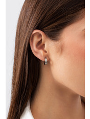 Сережки кільця SER-35 Сріблястий