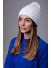 Бавовняна шапка SHP-47473 Білий Сніжний