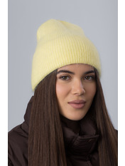 Ангорова шапка SHP-М-20530 Жовтий