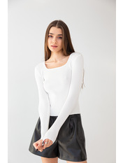 Лонгслів L-554 Білий one size