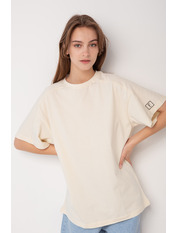 Футболка вільного крою FUT-567 Ваніль Білий XS