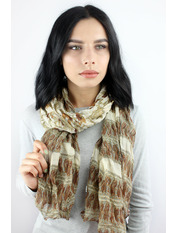 Шарф Косичка мотив "огірки" яя_Хакі+чорний