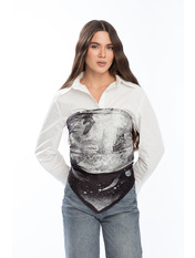 Хустка атласна APL-254412 Чорний