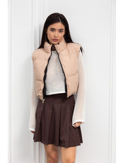 Жилетка двостороння   JL-16518 Чорний Бежевий Чорно-бежевий M