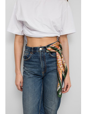 Хустка атласна APL-1527 Помаранчевий