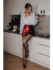 Спідниця з паєтками U-128 Червоний S Червоний S