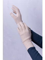 Рукавиці RUK-8550 Молочний Перли one size