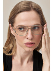 Іміджеві окуляри OK3006 Сірий Прозорі Срібний