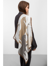 Хустка атласна APL-303 Коричневий