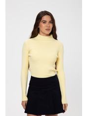 Водолазка з коміром  приталена GO-1401 Жовтий one size one size Жовтий