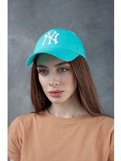 Бейсболка BK-4899 Блакитний Бірюзово-білий 55-56 Білий Зелений