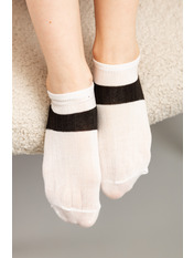 Шкарпетки SH-8058 Біло-чорний 1 Білий