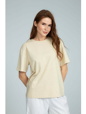 Футболка бавовняна прямого крою FUT-128 XS/S Бежевий Бежевий XS/S