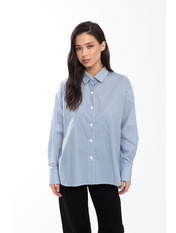 Сорочка в смужку  RA-152 XS/S Білий Білий + блакитний Білий + блакитний XS/S