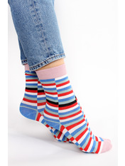 Шкарпетки Патті Блакитний+червоний яя_37-40 Блакитний
