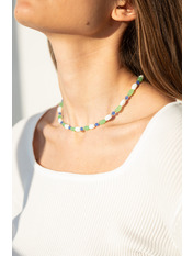 Чокер handmade HM-07 Зелений+синій Синій Зелений