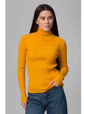 Водолазка з коміром  приталена GO-1302 one size Охра Помаранчевий Охра one size