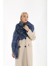 Шарф А-8473-1 Синій+чорний Синій Чорний