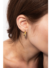 Сережки півкільця SER-13123 Золотистий