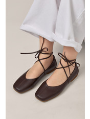 Балетки BA-1301 37 Шоколадний Коричневий Шоколадний 37