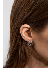 Сережки фігурні SER-28 Сріблястий