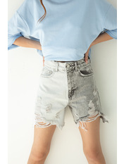 Шорти BR-3040 Сірий Чорний Чорно-сірий 34