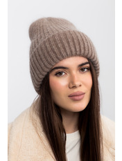 В'язана  шапка SHP-25006 Бежевий Верблюд