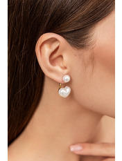 Сережки фігурні SER-39 Білий