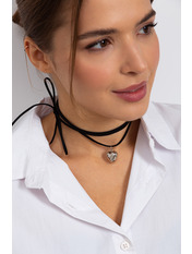 Чокер-сердечко CH-28 Сріблястий