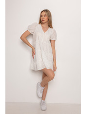 Сукня з коттону вільна PLA-90236 Білий L